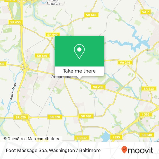 Foot Massage Spa, 7002 Little River Tpke map