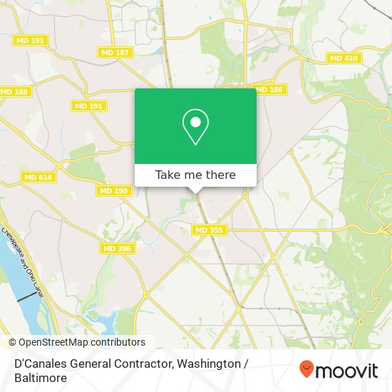 D'Canales General Contractor map