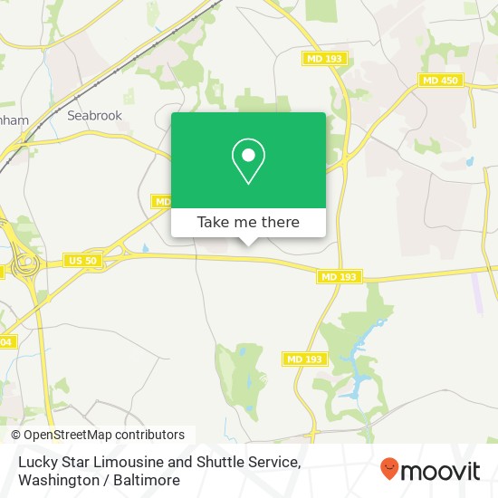 Lucky Star Limousine and Shuttle Service map