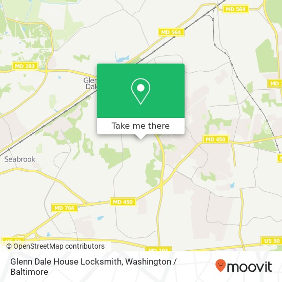 Mapa de Glenn Dale House Locksmith, 6016 Bell Station Rd