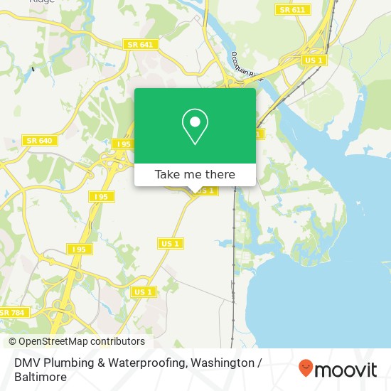 DMV Plumbing & Waterproofing map