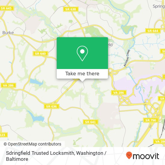 Mapa de Sdringfield Trusted Locksmith, 7320 Gambrill Rd