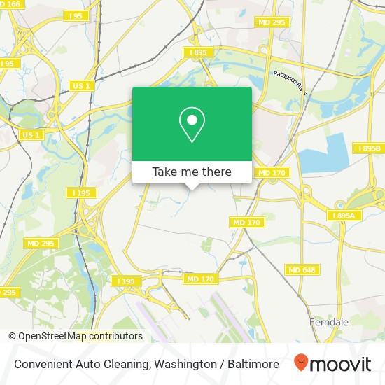 Mapa de Convenient Auto Cleaning, Woodland Rd