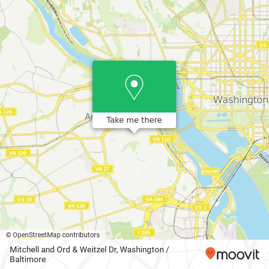 Mitchell and Ord & Weitzel Dr, Fort Myer, VA 22211 map