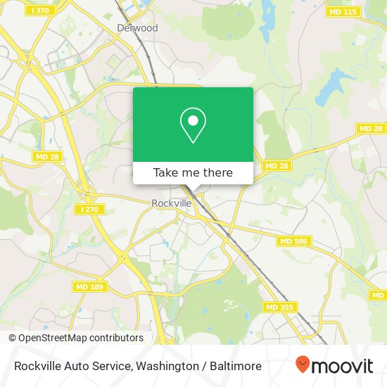 Rockville Auto Service, 100 N Stonestreet Ave map