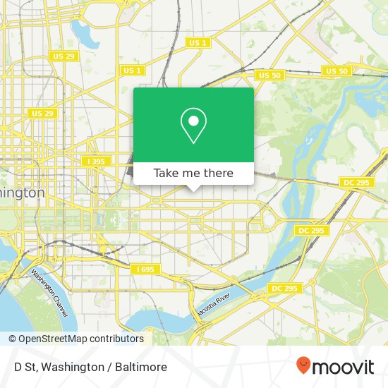 D St, Washington, DC 20002 map