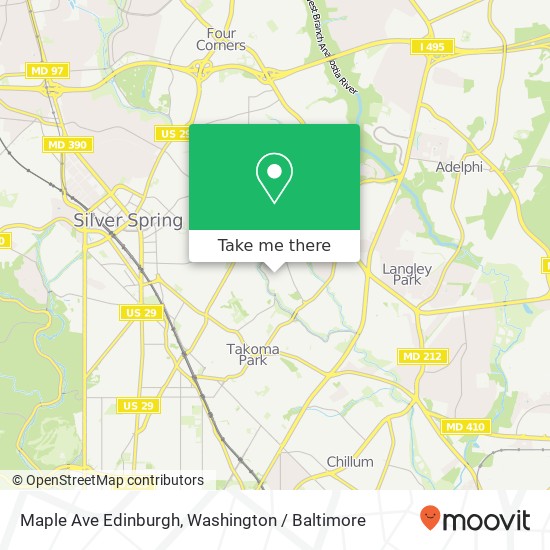 Maple Ave Edinburgh, Takoma Park, MD 20912 map