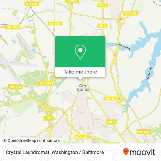 Mapa de Crystal Laundromat, 7446 Baltimore Annapolis Blvd