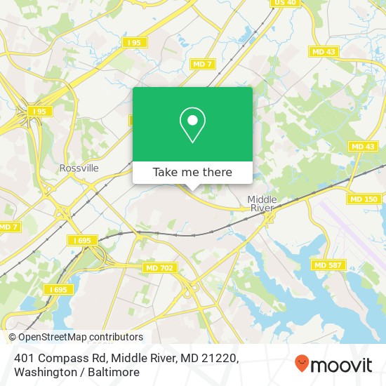 401 Compass Rd, Middle River, MD 21220 map