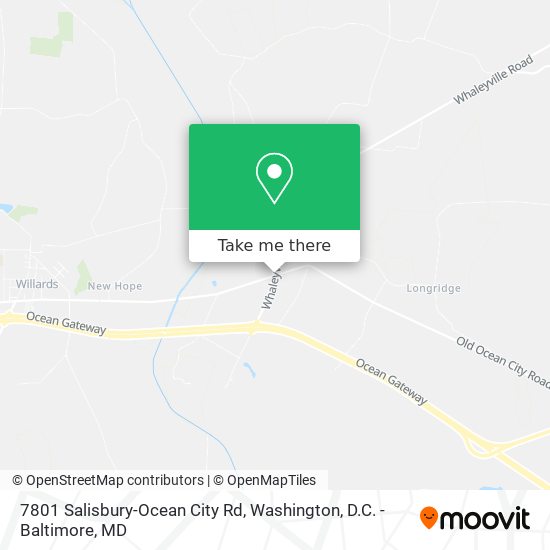 Mapa de 7801 Salisbury-Ocean City Rd