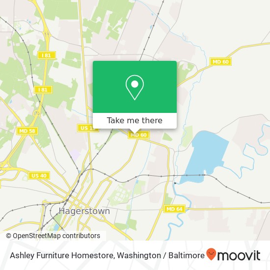 Ashley Furniture Homestore, 1505 Potomac Ave map