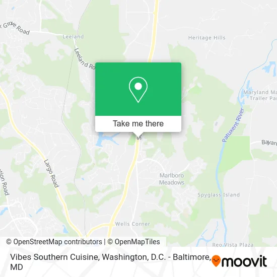 Vibes Southern Cuisine map