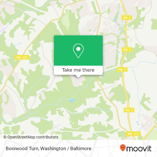 Mapa de Boniwood Turn, Clinton, MD 20735