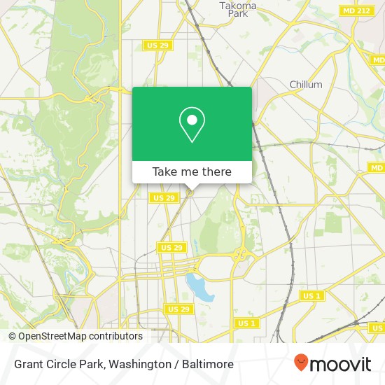 Grant Circle Park, Washington, DC 20011 map