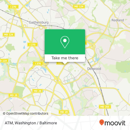 Mapa de ATM, 16000 Shady Grove Rd