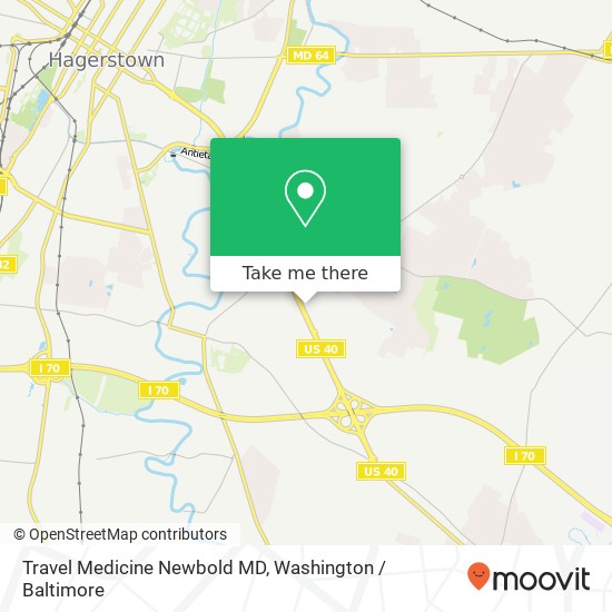 Mapa de Travel Medicine Newbold MD