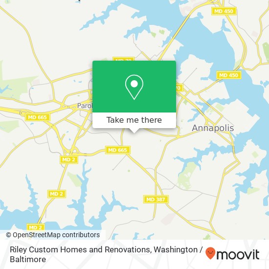 Mapa de Riley Custom Homes and Renovations