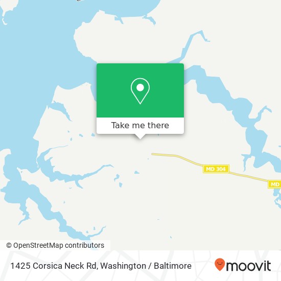 Mapa de 1425 Corsica Neck Rd, Centreville, MD 21617