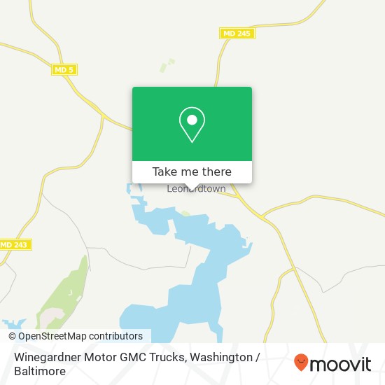 Mapa de Winegardner Motor GMC Trucks, 22675 Washington St