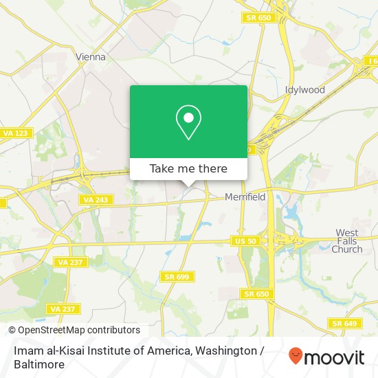 Mapa de Imam al-Kisai Institute of America, 2810 Old Lee Hwy