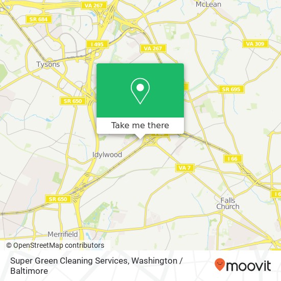 Super Green Cleaning Services, McLean Park Rd map