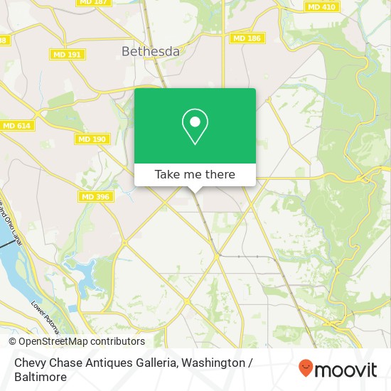 Chevy Chase Antiques Galleria, 5221 Wisconsin Ave NW map