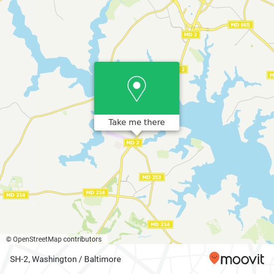 Mapa de SH-2, Edgewater, MD 21037