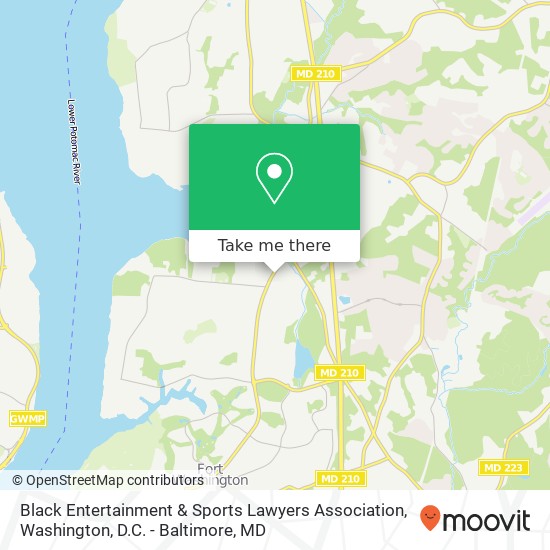 Mapa de Black Entertainment & Sports Lawyers Association