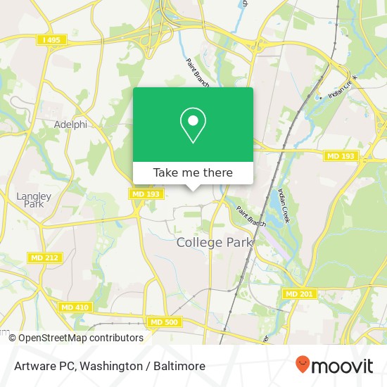 Artware PC, College Park, MD 20742 map