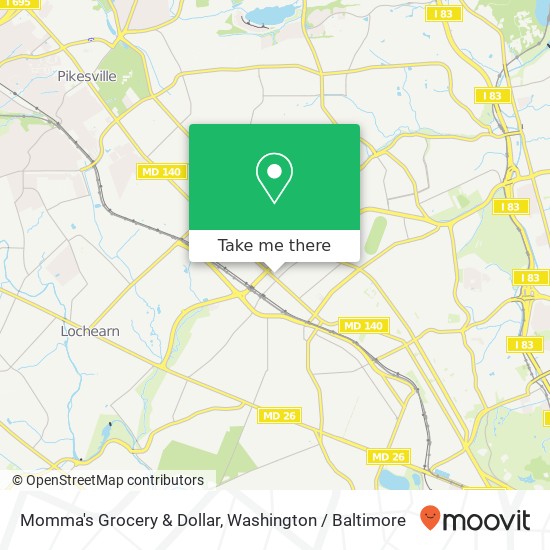 Momma's Grocery & Dollar, 5505 Reisterstown Rd map