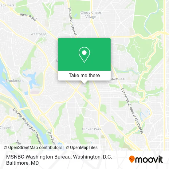 MSNBC Washington Bureau map