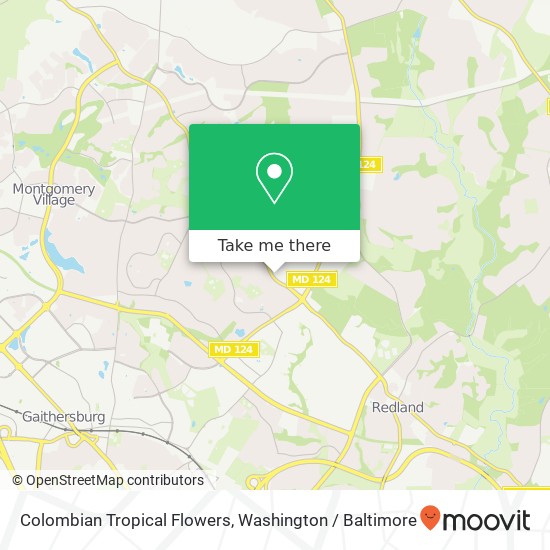 Mapa de Colombian Tropical Flowers, 8095 Snouffer School Rd