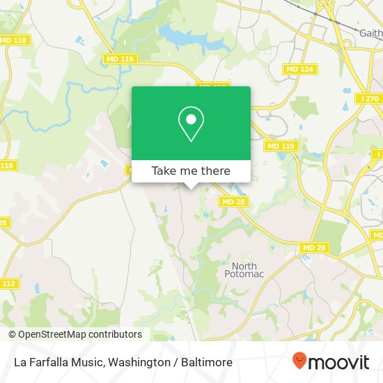 La Farfalla Music map