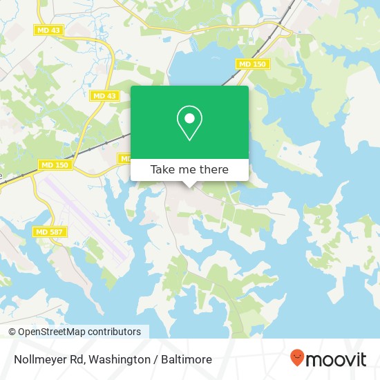 Mapa de Nollmeyer Rd, Middle River, MD 21220