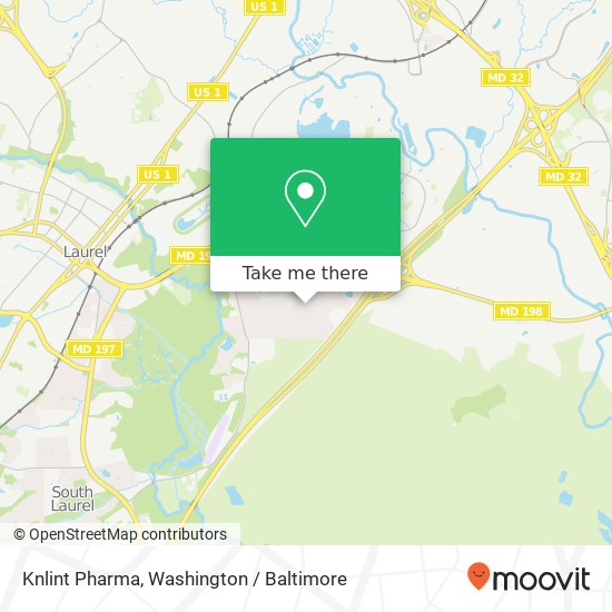 Mapa de Knlint Pharma, Old Line Ave