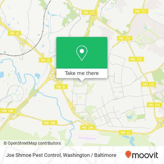 Mapa de Joe Shmoe Pest Control, 7102 Madden Ct