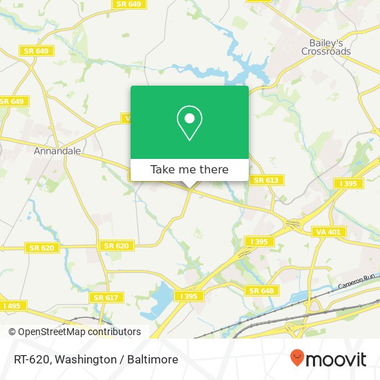 Mapa de RT-620, Alexandria, VA 22312