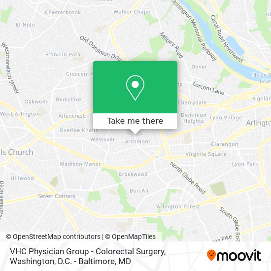 Mapa de VHC Physician Group - Colorectal Surgery