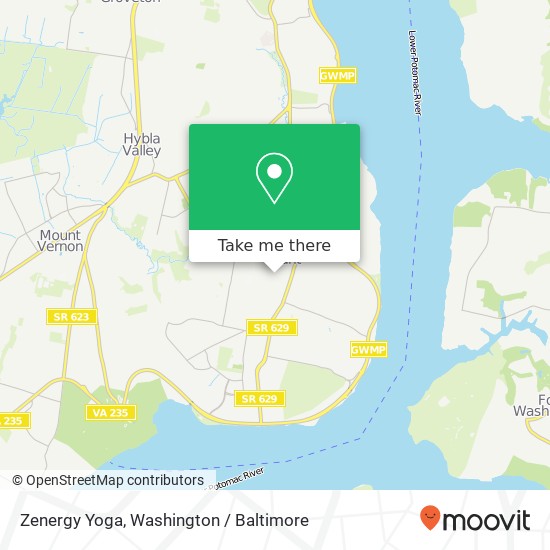Zenergy Yoga, Rampart Dr map