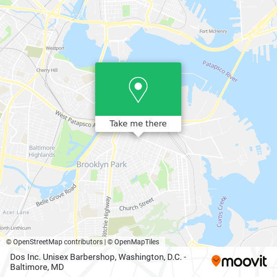 Mapa de Dos Inc. Unisex Barbershop