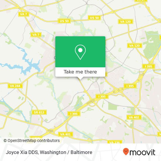 Mapa de Joyce Xia DDS, 5284 Dawes Ave