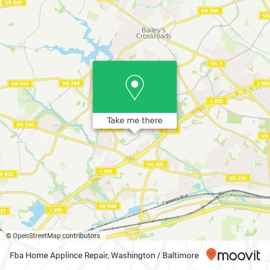 Fba Home Applince Repair, N Ashton St map