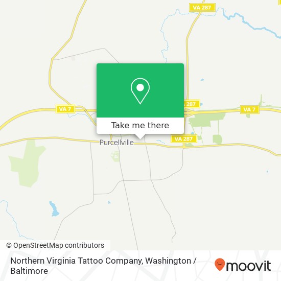 Mapa de Northern Virginia Tattoo Company, 609 E Main St