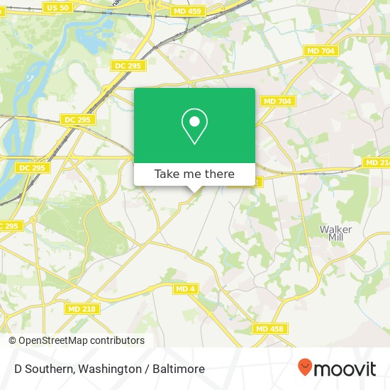 D Southern, Washington, DC 20019 map