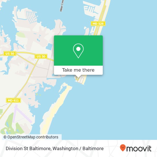 Division St Baltimore, Ocean City, MD 21842 map