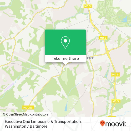 Mapa de Executive One Limousine & Transportation