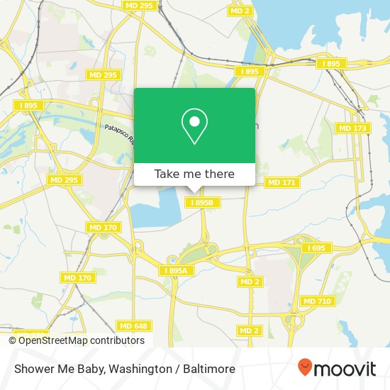 Mapa de Shower Me Baby, 621 Regatta Ave