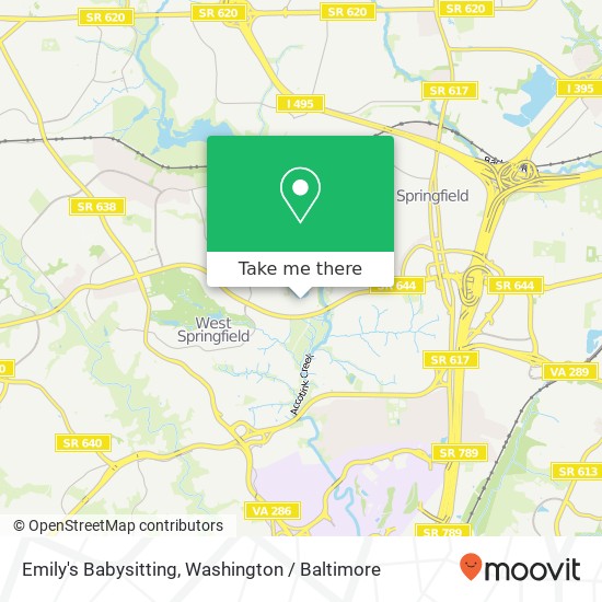 Emily's Babysitting, 7712 Tiverton Dr map