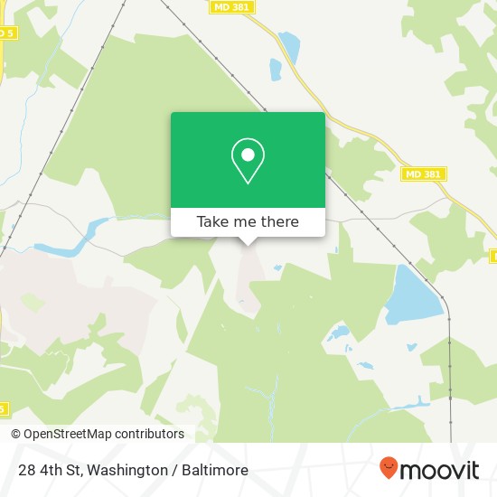 Mapa de 28 4th St, Brandywine, MD 20613