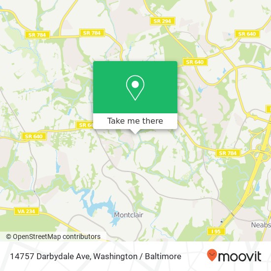 Mapa de 14757 Darbydale Ave, Woodbridge, VA 22193